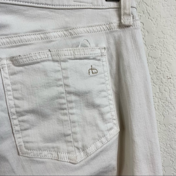 rag and bone Jeans The Dash In Tattered White - Picture 5 of 8
